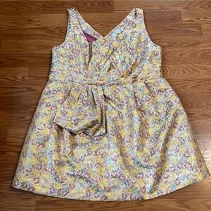 NWT Zac Posen Gold Floral Brocade Dress Size 20W